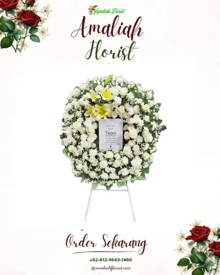 Krans Bunga Duka Tempat Akad Nikah Depok