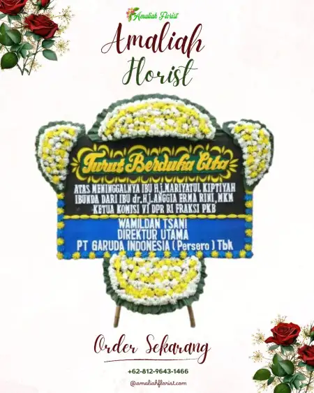 Papan Bunga Duka Tempat Akad Nikah Depok